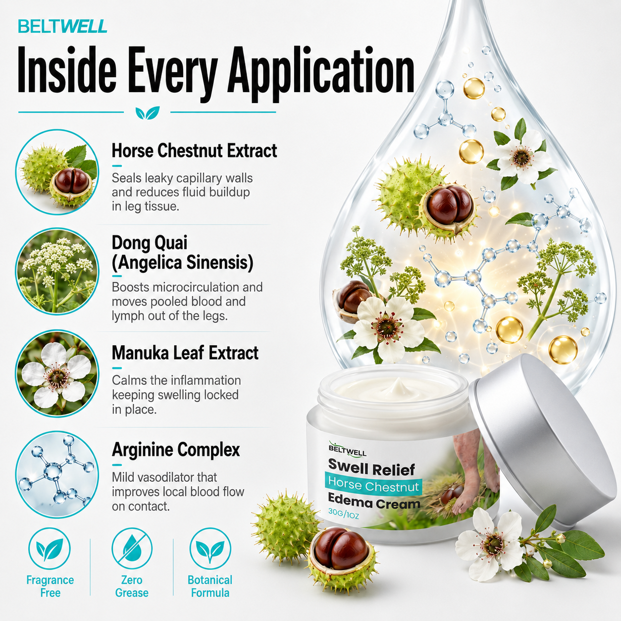 Lymzera+ Horse Chestnut Anti Swelling & Vein Complex