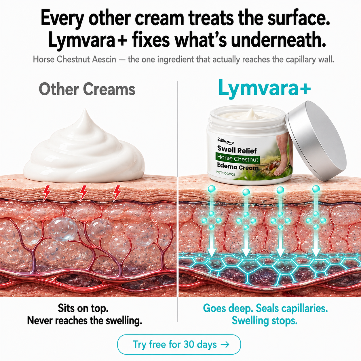 Lymzera+ Horse Chestnut Anti Swelling & Vein Complex