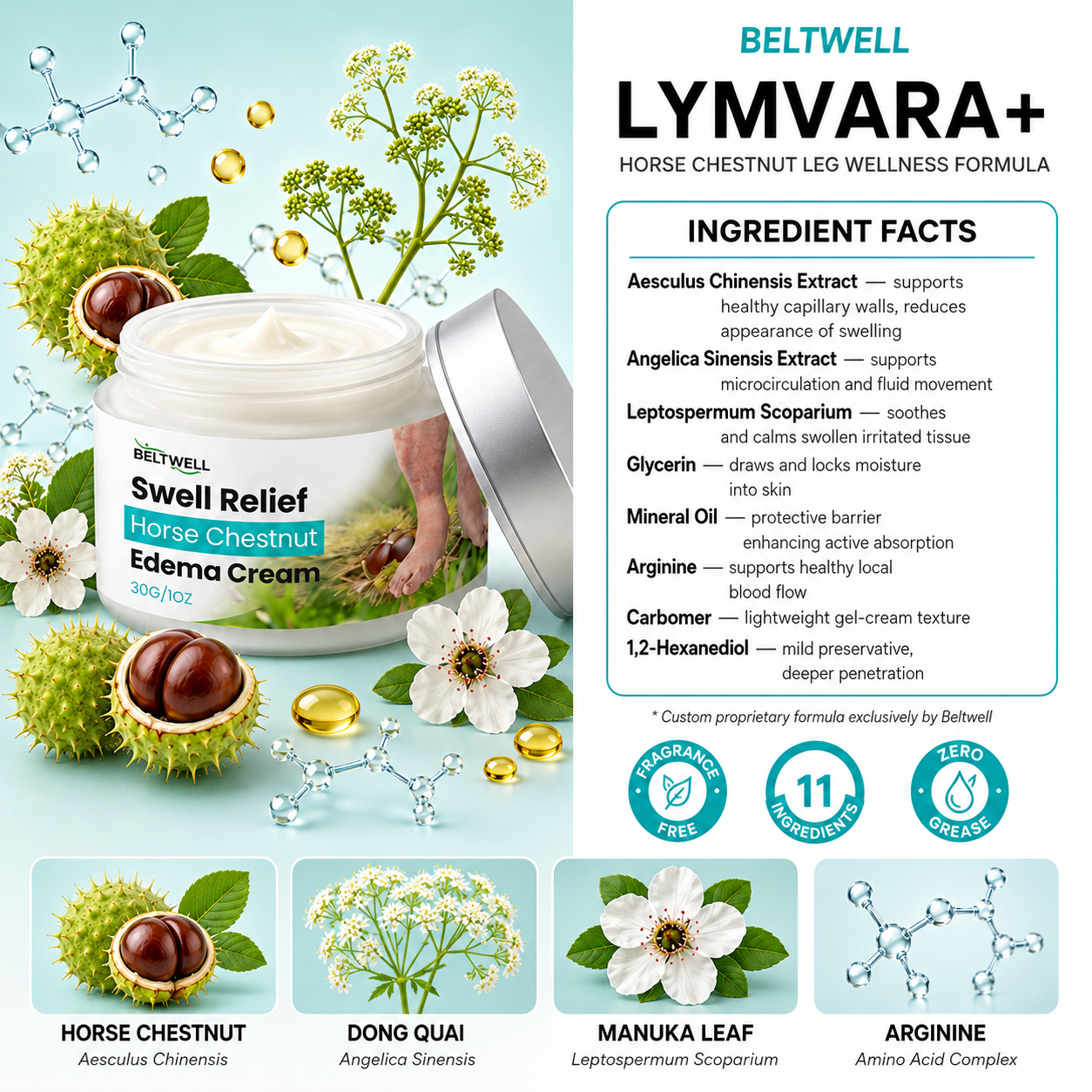 Lymzera+ Horse Chestnut Anti Swelling & Vein Complex